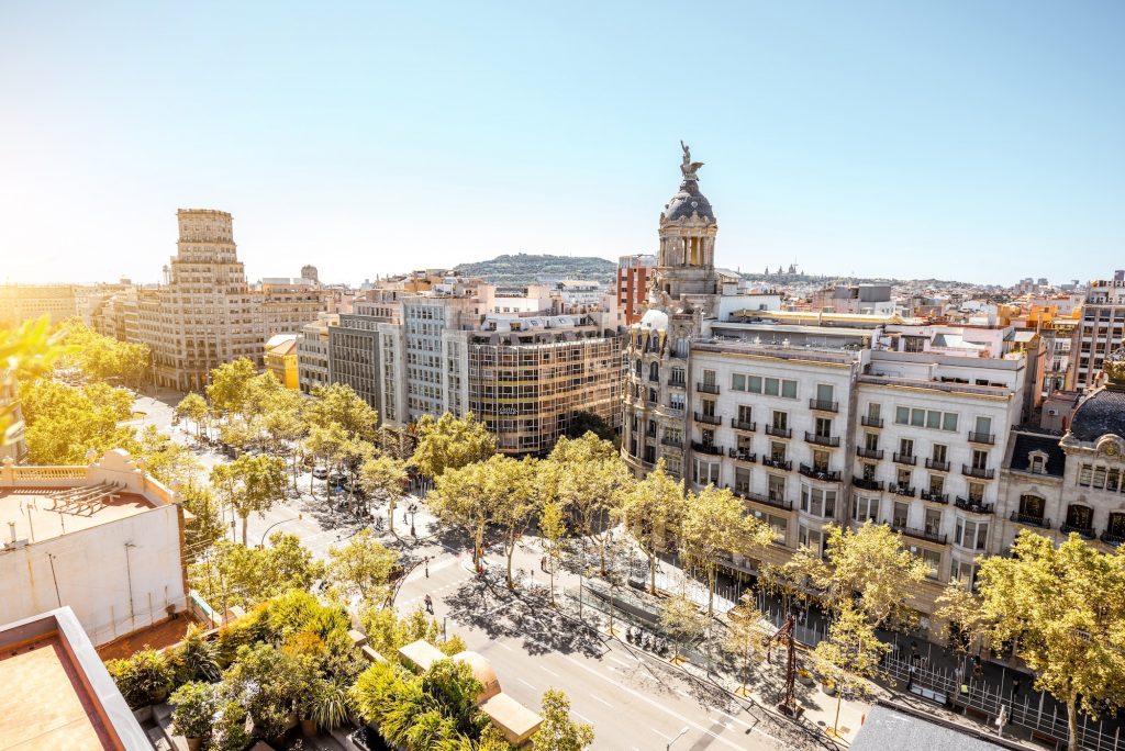 Barcelona stads zicht