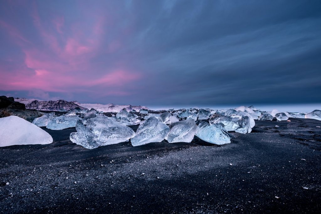 Diamond Beach in IJsland 