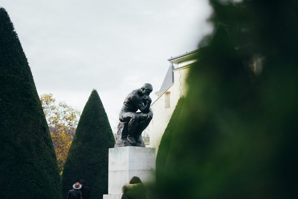 De Denker in het Rodin museum
