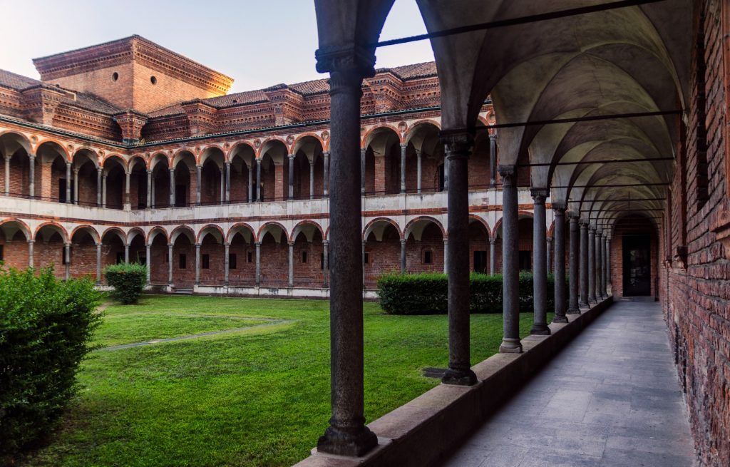 Klooster van de  universiteit van  Milaan