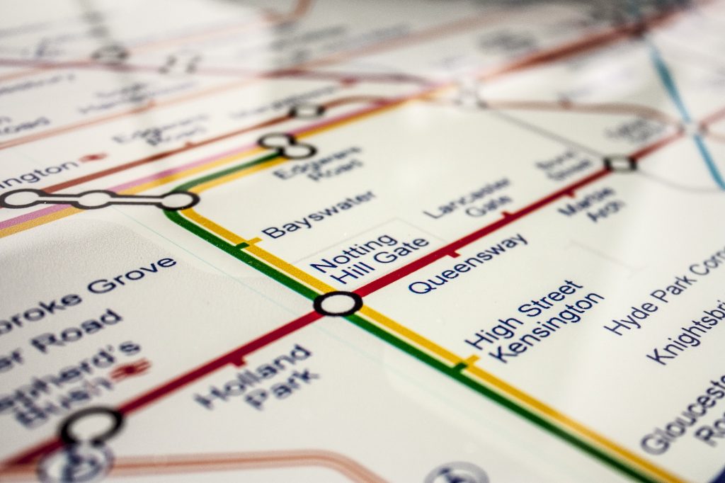 Londen underground kaart
