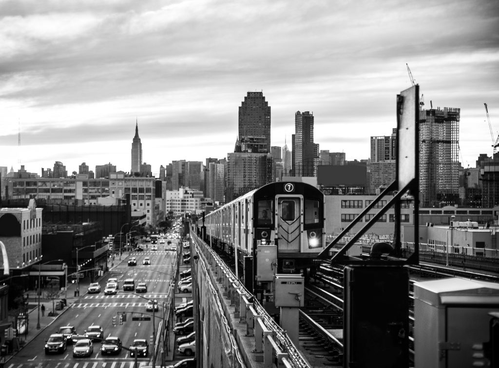 Subway train in New York