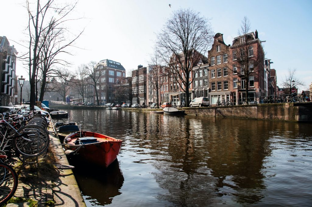 Traditionele gebouwen in Amsterdam